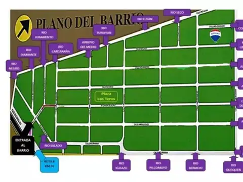 Calle Rio Colorado entre Rio Bermejo y Rio Quequen