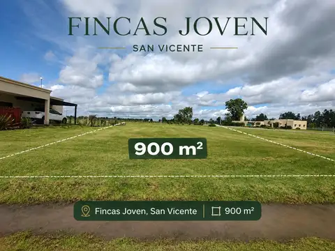 Oportunidad lote de 900 m2 en Fincas Joven