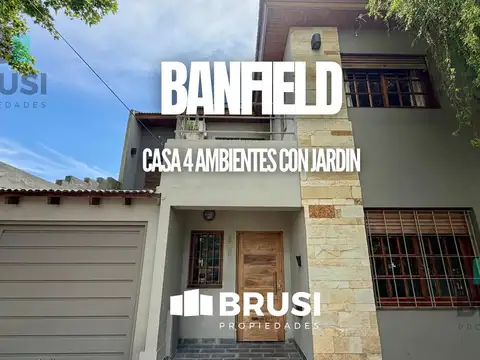 CASA EN VENTA EN BANFIELD - 4 AMBIENTES - 2 PLANTAS