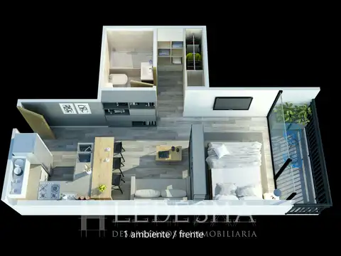Departamento en Venta de Monoambiente
