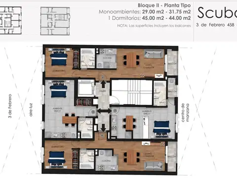 Departamento Monoambiente con 1 baño