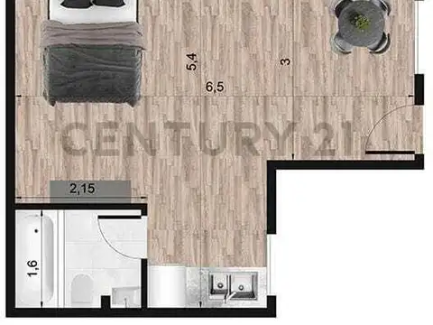 Monoambiente a estrenar en Lanus