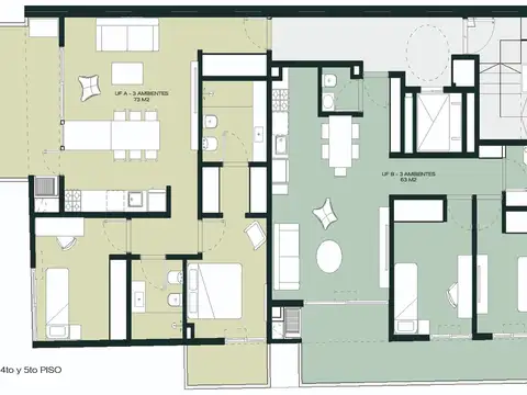 Departamento en Venta de 2 dormitorios