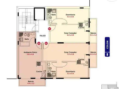 Departamento en Venta de Monoambiente