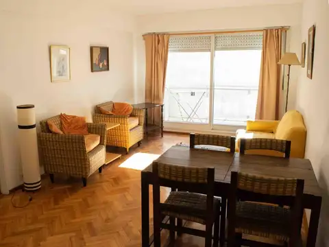 Departamento de 3 ambientes amoblado en alquiler temporario en Martinez