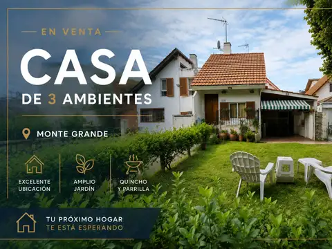 VENTA Casa de 3 Ambientes | Monte Grande