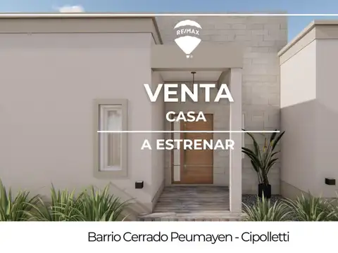CASA EN VENTA PLANTA BAJA Bº PEUMAYEN CIPOLLETTI