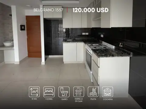 Departamento en venta c/ cochera en Av. Belgrano, Centro de Salta