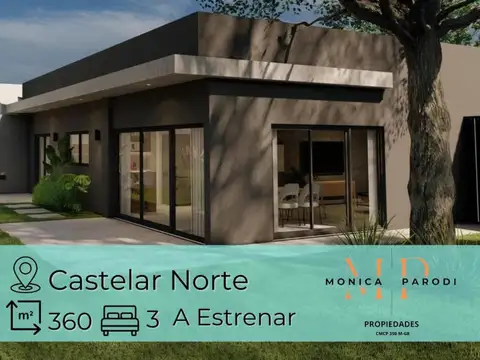 Casa a estrenar en pozo – 4 ambientes – Castelar Norte