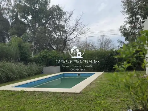 OPORTUNIDAD! Casa de 4 ambientes y pileta en venta. Barrio Santa Emilia. Pilar 100