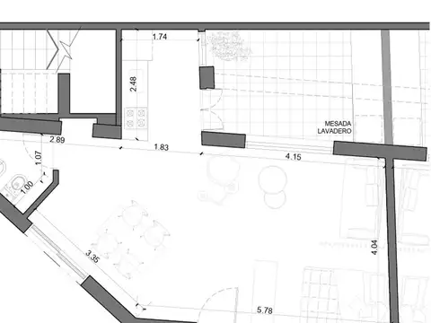 Departamento en Venta de Monoambiente