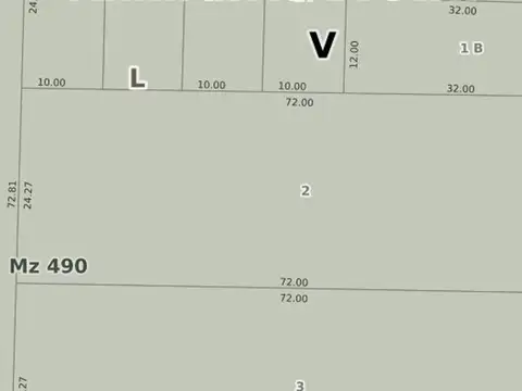 Terreno en Venta de 1747,0 m2