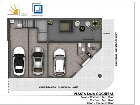 ITALIA 2000 - COCHERA EN VENTA (ITALIA E ITUZAINGÓ) PLANTA BAJA