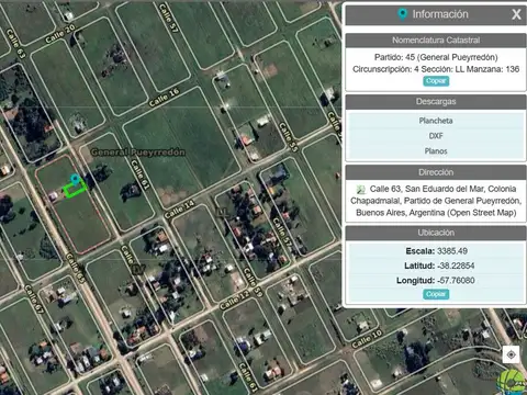 Terreno en Venta en San Eduardo del Mar, USD 14.000