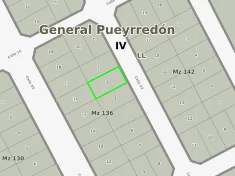 VENTA LOTE 450 m2 SAN EDUARDO DEL MAR