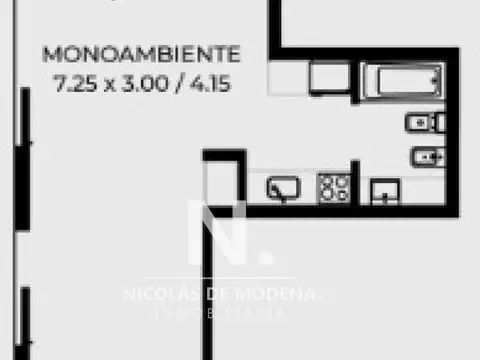 Departamento en Venta de Monoambiente