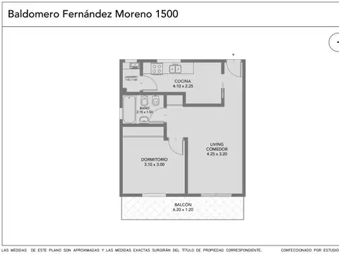 Departamento en Venta de 2 ambientes