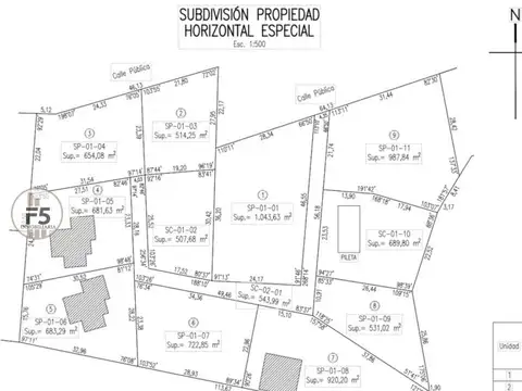 Terreno en Venta de 514,0 m2