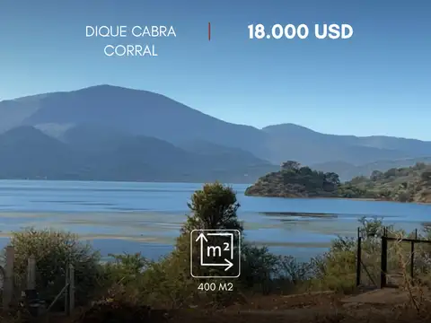 Terreno en venta de 400m2 a metros del Dique Cabra Corral, Salta