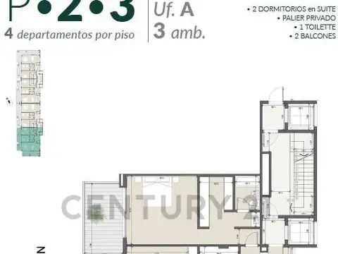 Avenida del Puerto 600, Piso 2 B