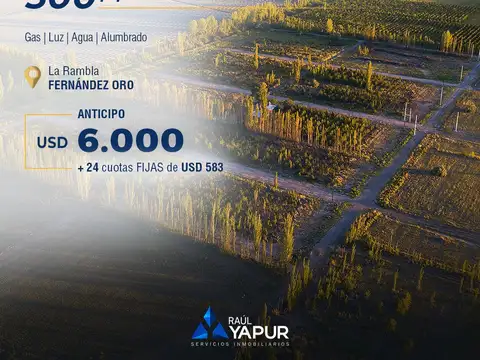 TERRENOS EN VENTA | FERNÁNDEZ ORO