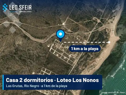 VENTA CASA 2 DORMITORIOS + LOTE - 1.200 m2 - LOS NONOS, LAS GRUTAS