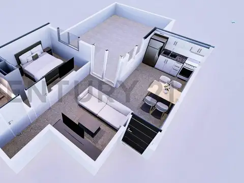 venta departamento de dos ambientes, contrafrente, mataderos en pozo