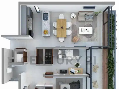 Departamento en Venta de 3 ambientes