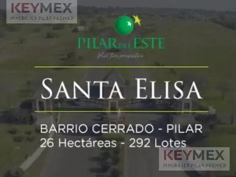 Terreno en VENTA PILAR   santa elisa Pilar del este-barrio cerrado-pilar  BARRIO CONSOLIDADO