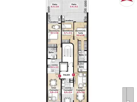 Catamarca 2000, Piso 08