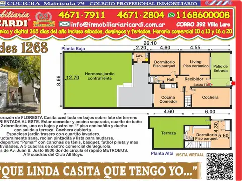 QUE LINDA CASITA QUE TENGO YO casita 3 amb. con mega jardín
