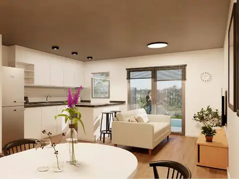 Depto Tipo Casa 3 ambientes con 1 baño