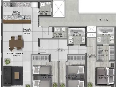 Departamento en Venta con 2 cocheras