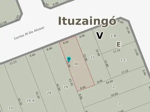 Terreno en Venta en Ituzaingó Norte, USD 180.000