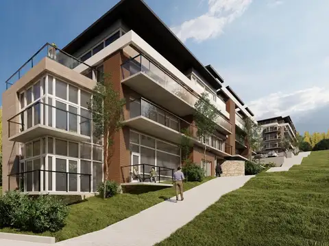 VENTA Departamento 2 ambientes de 41m2   terraza UF 103 céntrico, El Mercado, Villa la Angostura