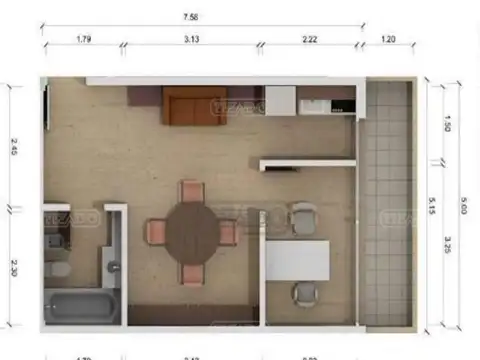 Departamento en Venta de Monoambiente