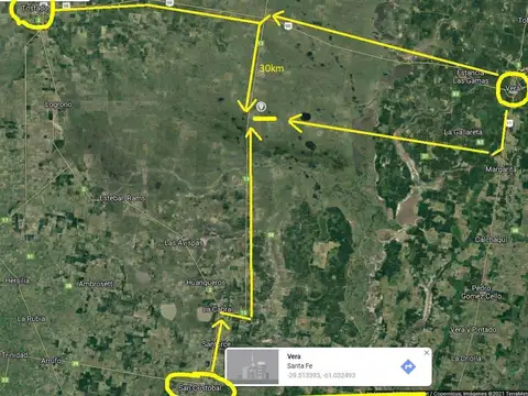 Ruta Provincial 13 y Laguna del Palmar