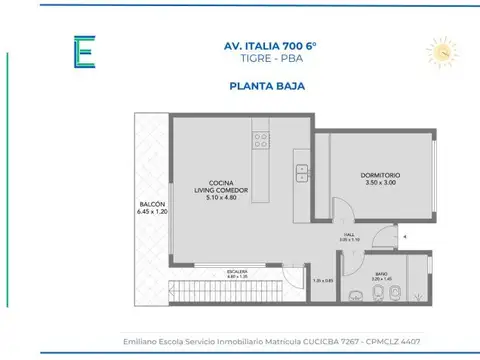 Departamento en Venta con 1 cocheras