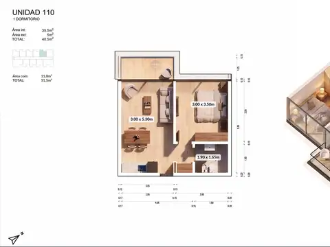 APARTAMENTO 1 DORMITORIO EN VENTA PLAYA MANSA
