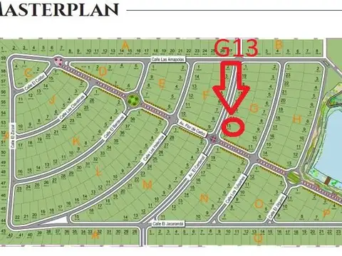 Lote G13 en venta. Barrio Cerrado Los Juncos, Luján.