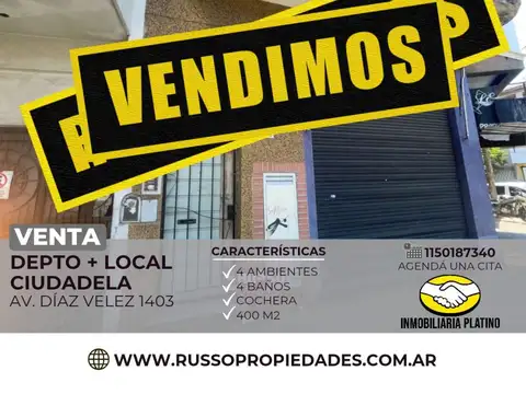 Venta vivienda con local  Ciudadela