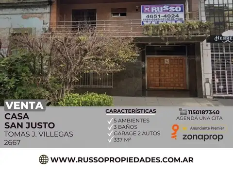 Venta de casa en San Justo, La matanza