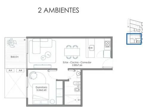 Departamento en Venta Apto profesional