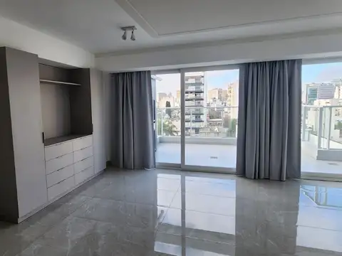 DEPARTAMENTO MONOAMBIENTE DIVISIBLE A ESTRENAR AL FRENTE CON BALCÓN TERRAZA Y PARRILLA