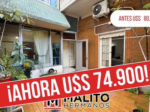 EXCELENTE PH 2 AMB. CON PATIO Y TERRAZA