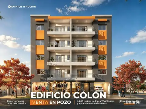 Edificio desde el pozo Urquiza 690