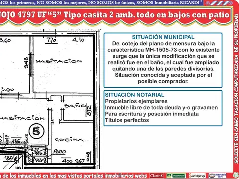 Hinojo 4797 , Piso PB