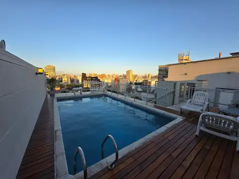Excelente monoambiente amplio amueblado Balcón amenities