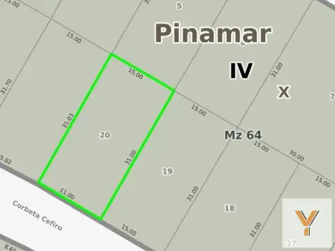 Terreno en Venta en Valeria del Mar, USD 240.000