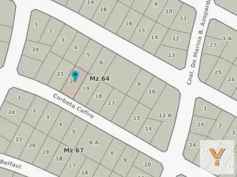 Terreno en Venta de 465,0 m2